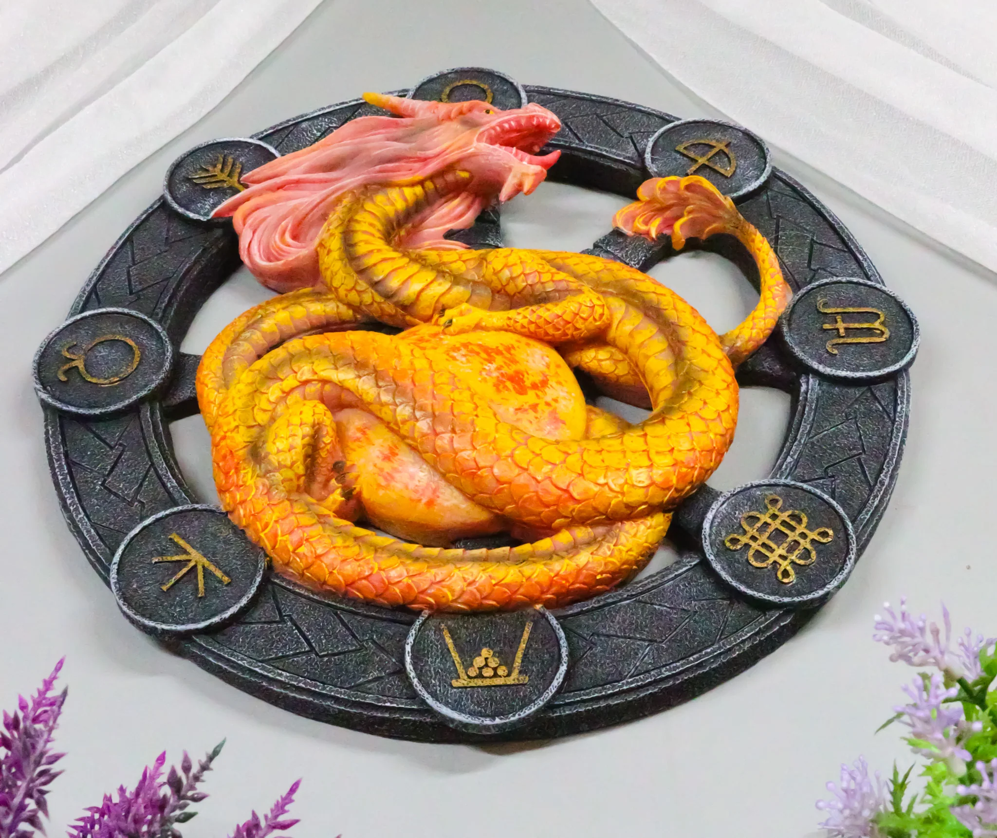 Litha Drake Summer Solstice Wheel of The Year Sabbats Of The Dragon Wall Decor - Image 9