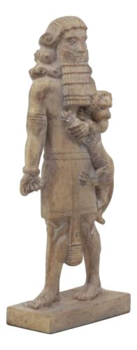 Louvre Museum Ancient Assyrian Warrior Gilgamesh Statue 8.75"H Akkadian Poem - Image 6