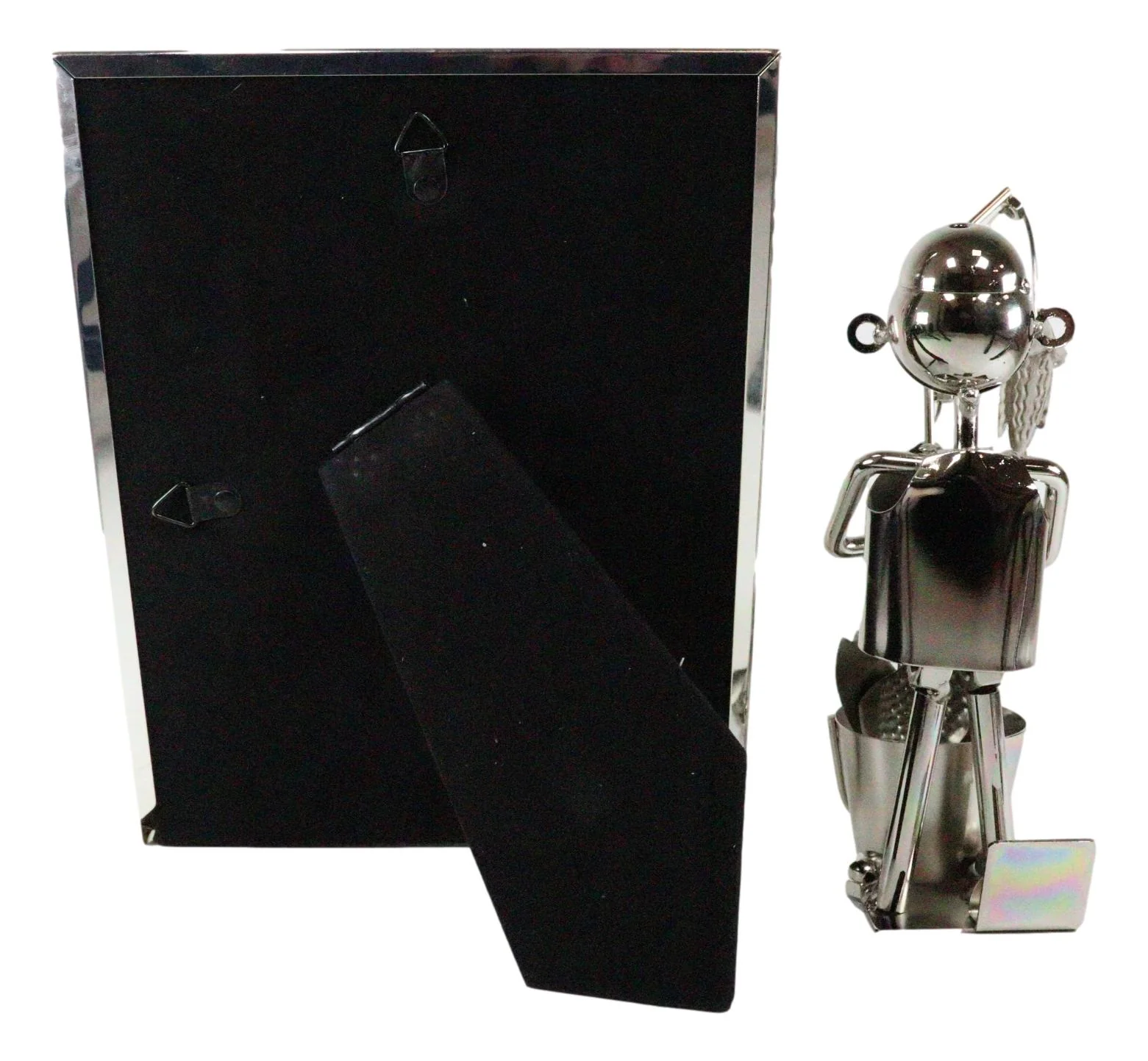 Ebros Marine Fisherman Metal Sculpture 5"X7" Picture Frame Vertical Horizontal Display - Image 5