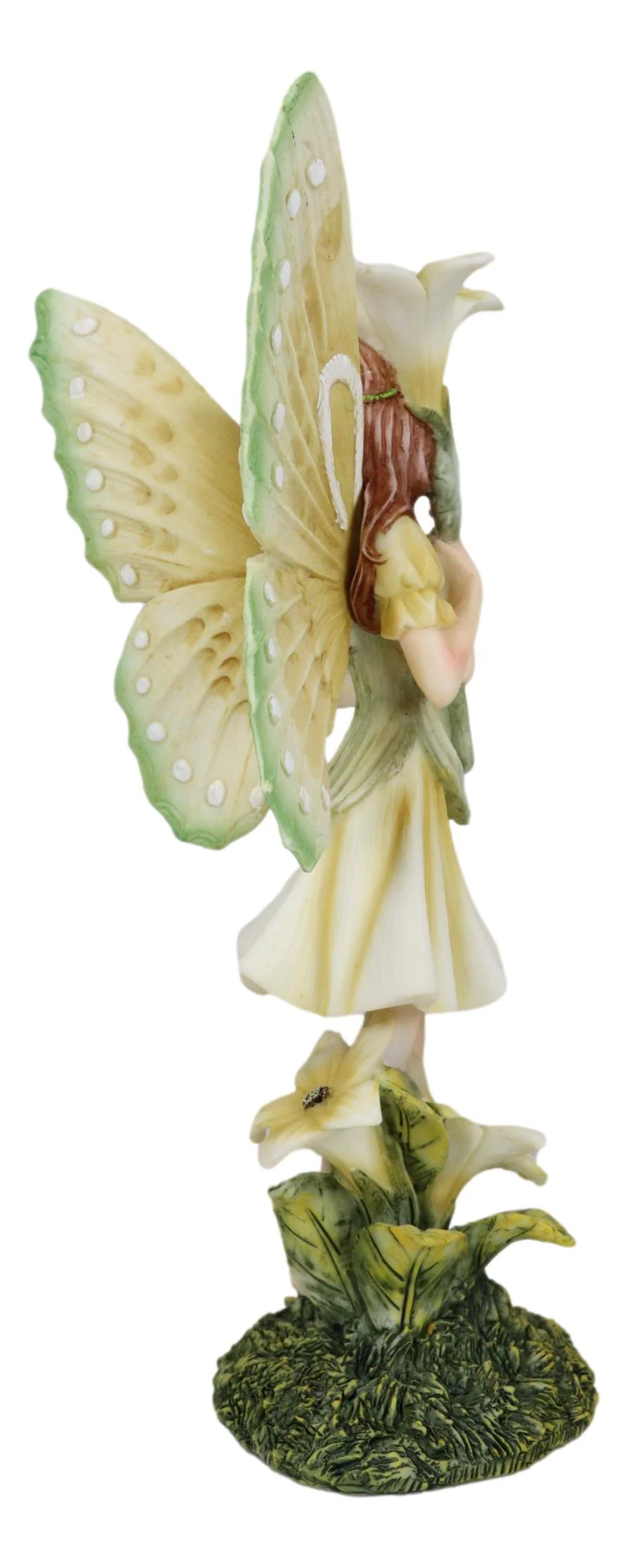 Meadowland Lily Fairy Holding Flower Stem And Lilies Figurine Fae Garden Fantasy - Image 6