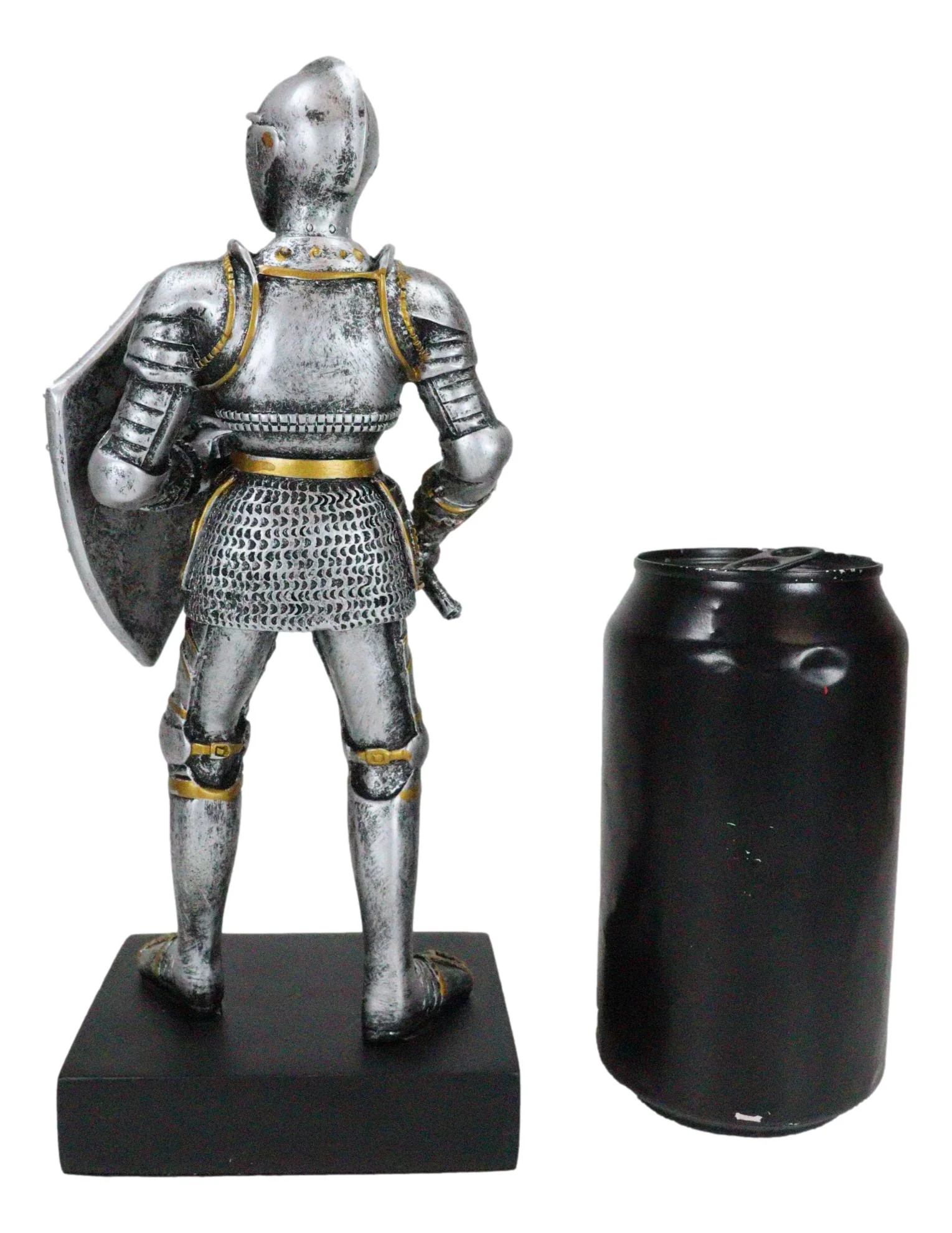 Medieval Armory Valiant Crusader Knight Of Cross With Axe And Shield Figurine - Image 7