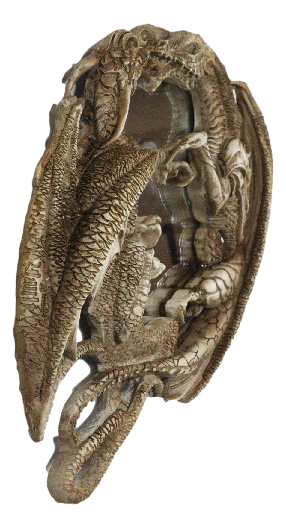 Medieval Arthur Fantasy Morgan Theomachia Feud Of Dragon Gods Wall Mirror Plaque - Image 5