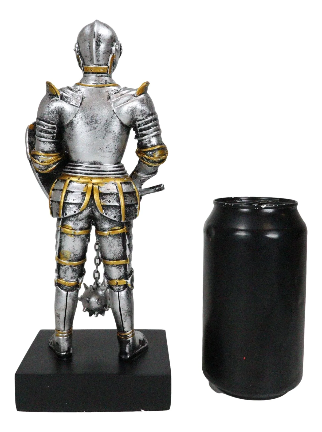 Medieval Eagle Heraldry Knight Crusader Le Fleur Shield And Mace Flail Figurine - Image 7