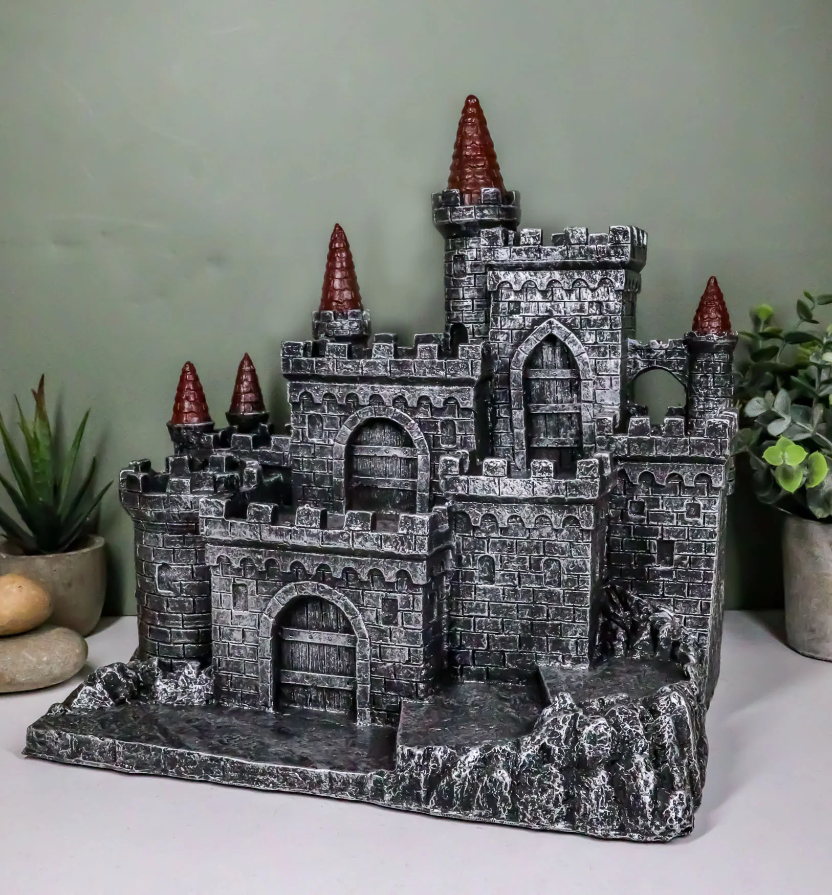 Medieval Middle Ages Castle Fortress Figurine Statue For Miniature Display Stand - Image 5