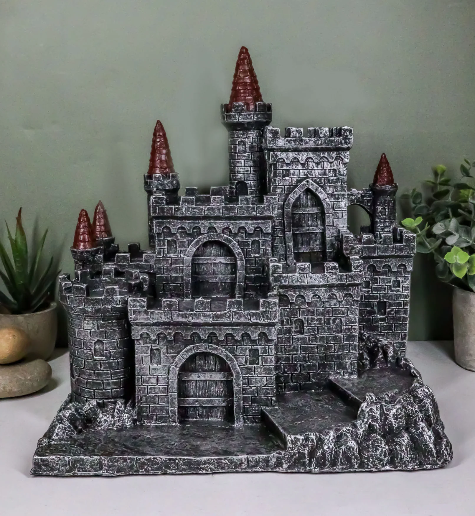 Medieval Middle Ages Castle Fortress Figurine Statue For Miniature Display Stand - Image 7
