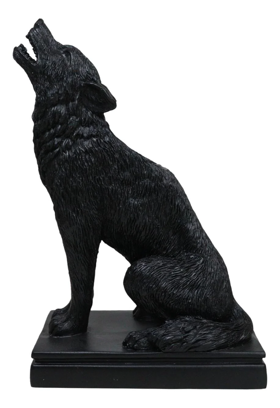 Mystical Wicca Gothic Alpha Gray Wolf Ulula Noctis Candlestick Holder Figurine - Image 3