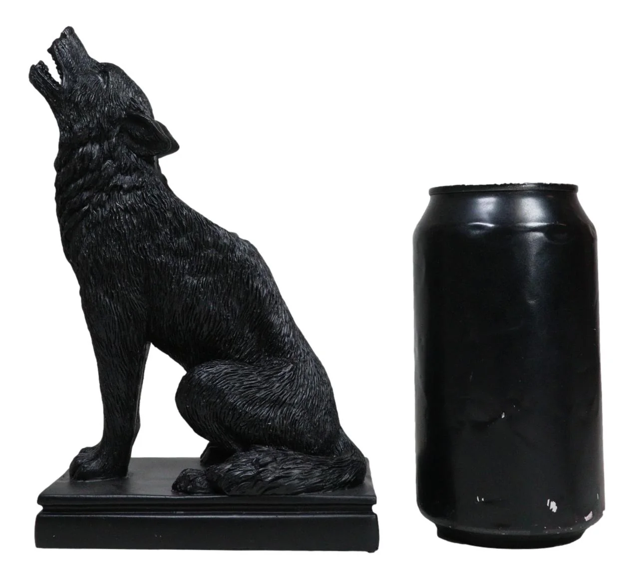 Mystical Wicca Gothic Alpha Gray Wolf Ulula Noctis Candlestick Holder Figurine - Image 8