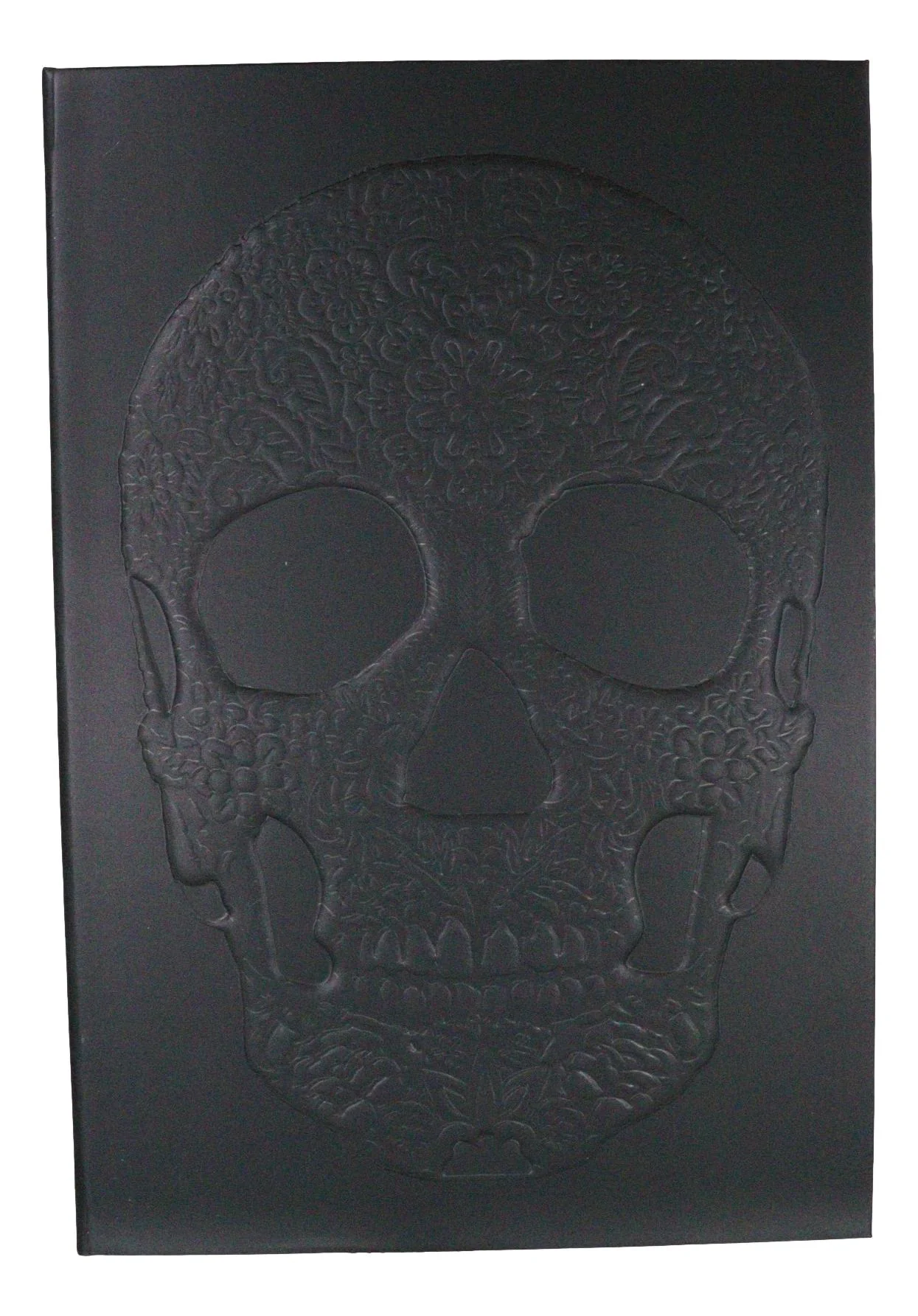 Necromancy Gothic Tooled Floral Sugar Skull Blank Page Hardcover Journal Book - Image 4