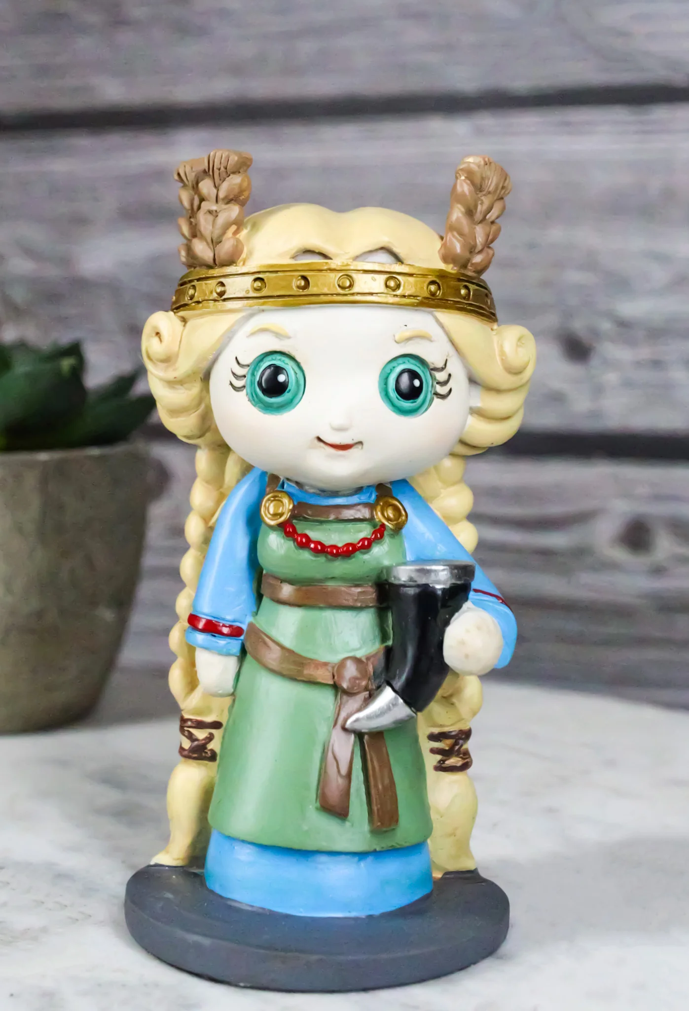 Norsies Goddess Of Earth Fertility Golden Haired Sif Wife Of Thor Small Figurine - Image 9