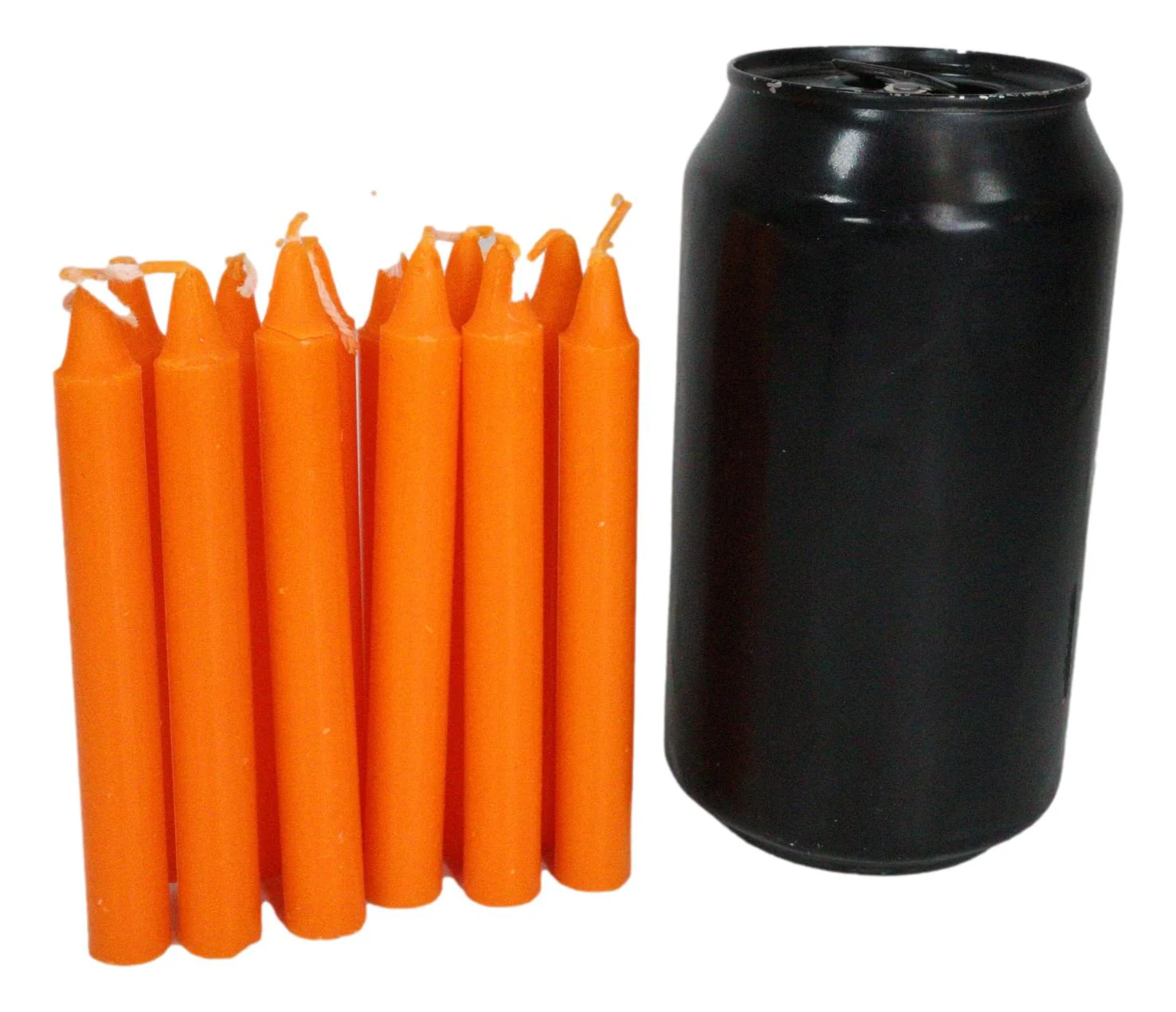 Orange Confidence Pack of 12 Wicca Occult Witch Ritual Spell Chime Candles - Image 4