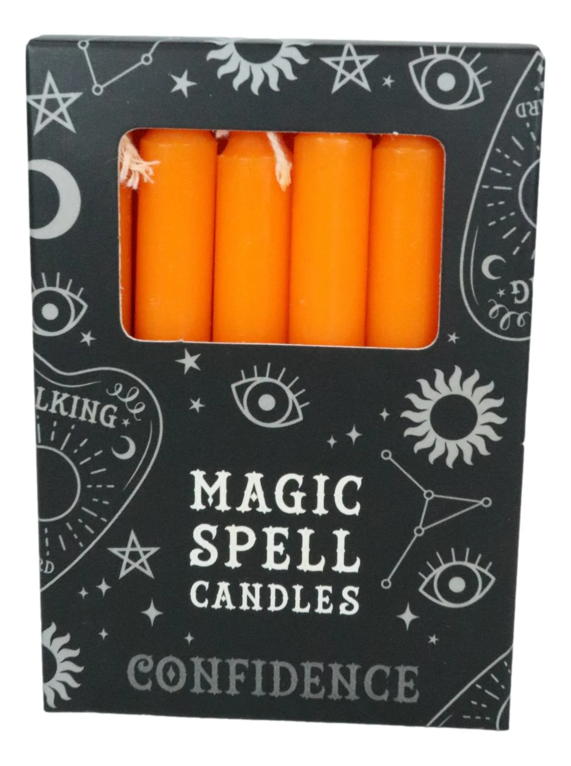 Orange Confidence Pack of 12 Wicca Occult Witch Ritual Spell Chime Candles - Image 5