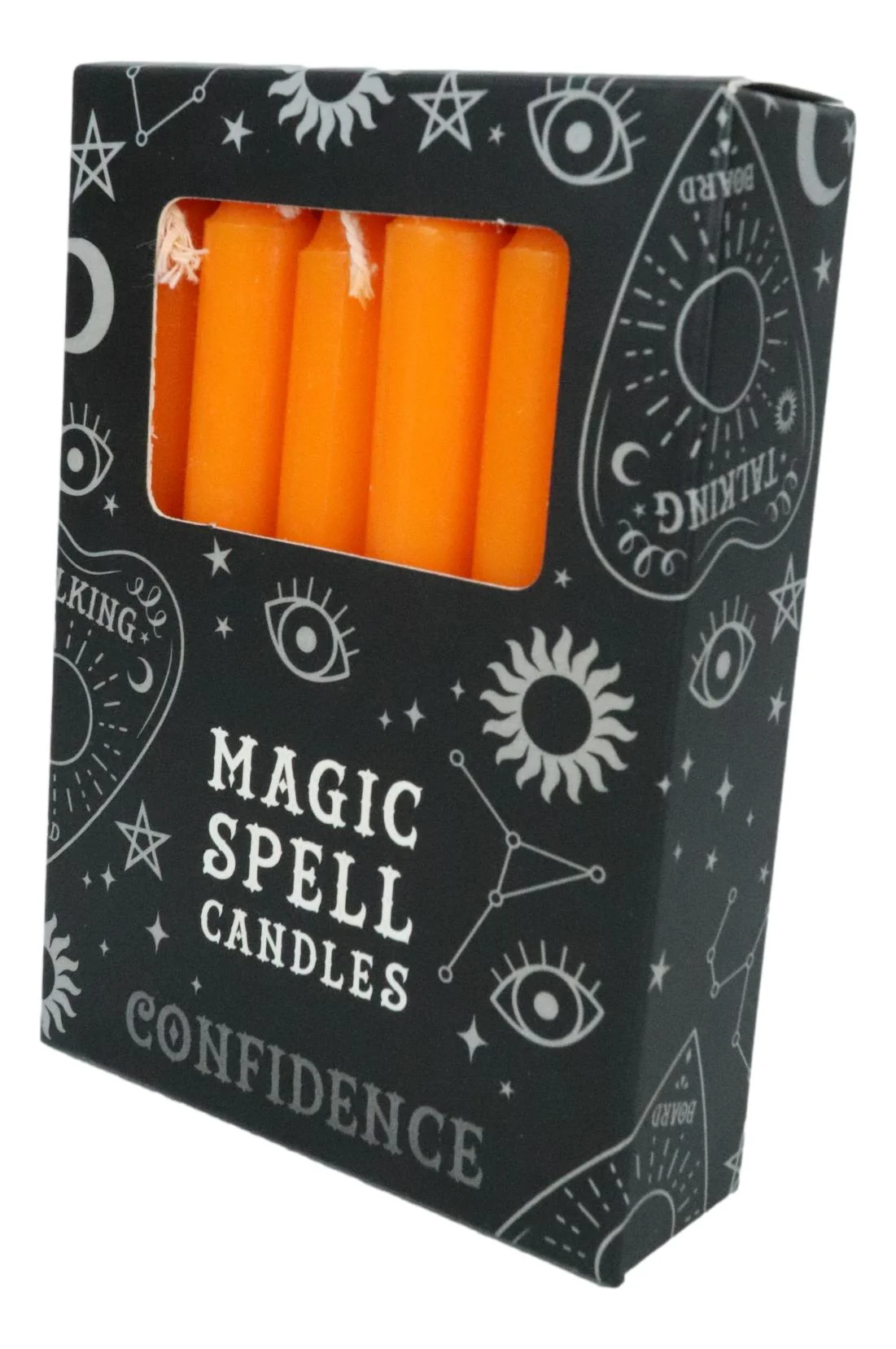 Orange Confidence Pack of 12 Wicca Occult Witch Ritual Spell Chime Candles - Image 6