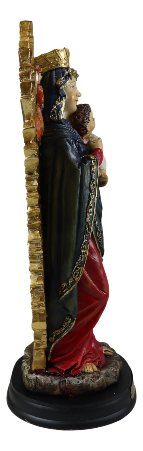 Our Lady of Perpetual Help Mother Mary With Baby Jesus Angels Catholic Figurine - Image 5