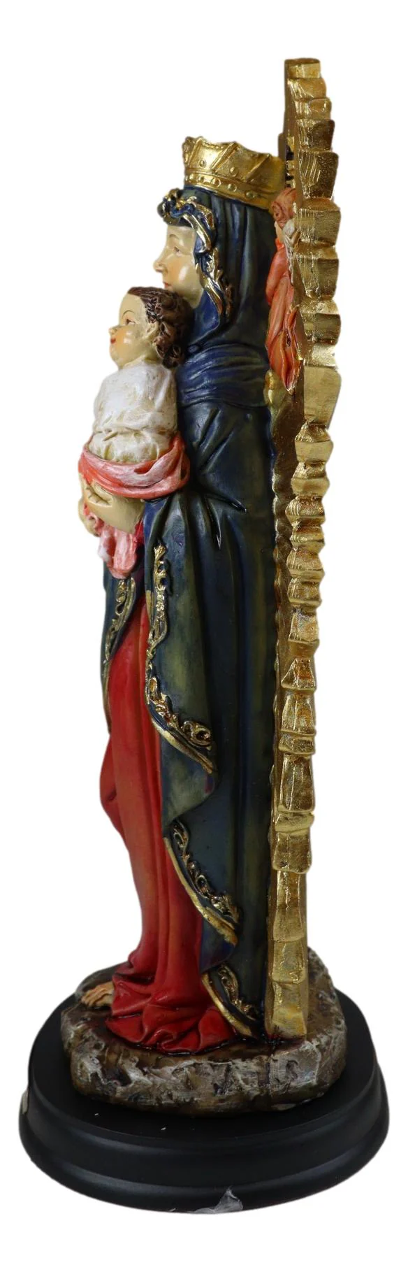 Our Lady of Perpetual Help Mother Mary With Baby Jesus Angels Catholic Figurine - Image 7