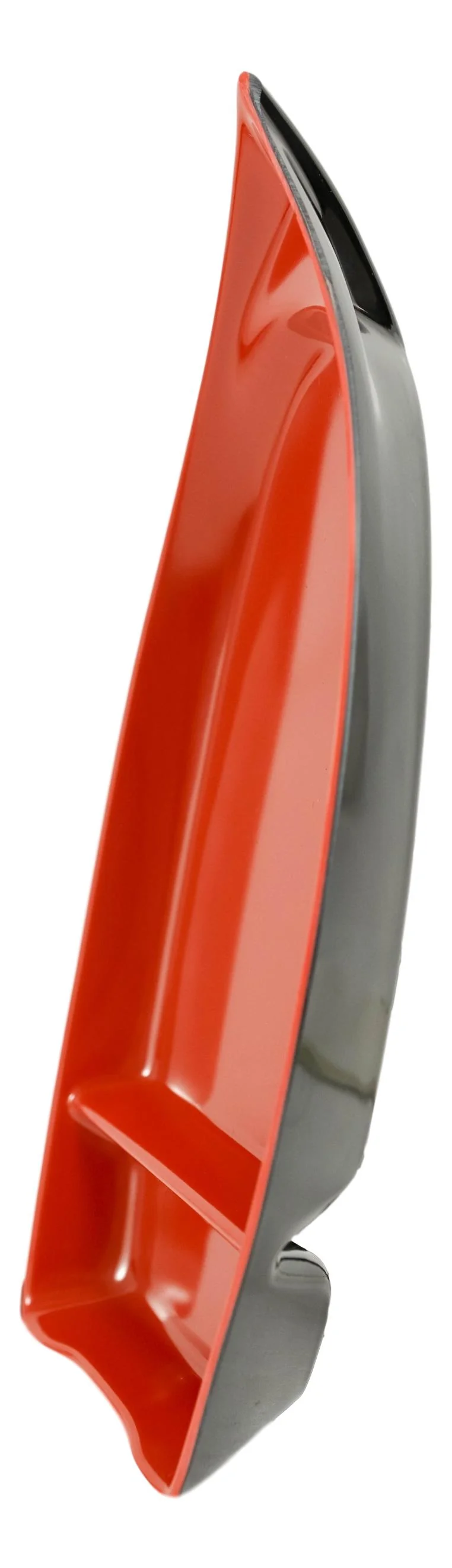 Pack Of 12 Japanese Omakase Style 10"L Red Melamine Sushi Boat Serving Plates - Image 3