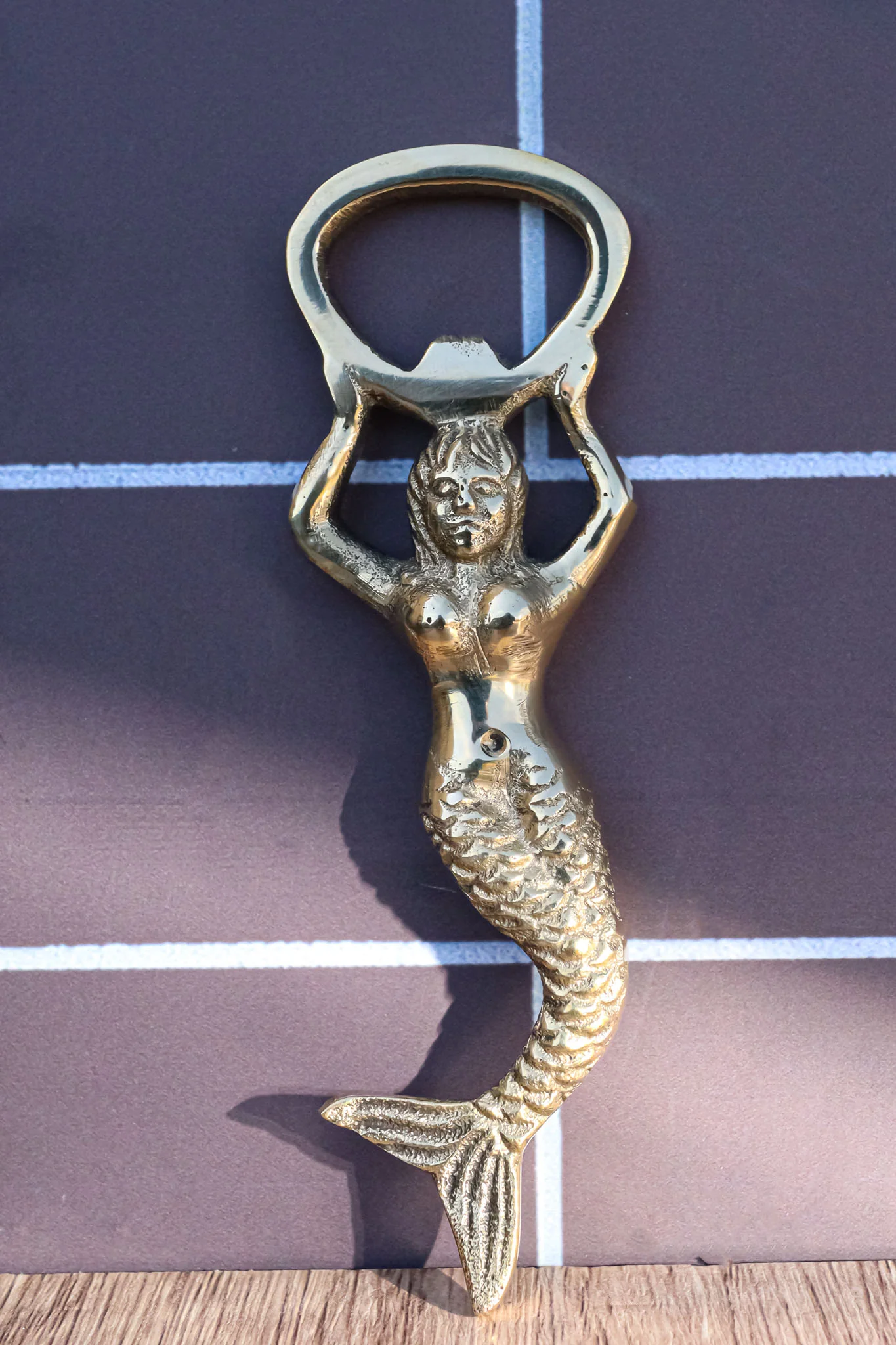 Pack Of 2 Brass Golden Nautical Marine Siren Mermaid Beer Bottle Hand Opener - Image 10