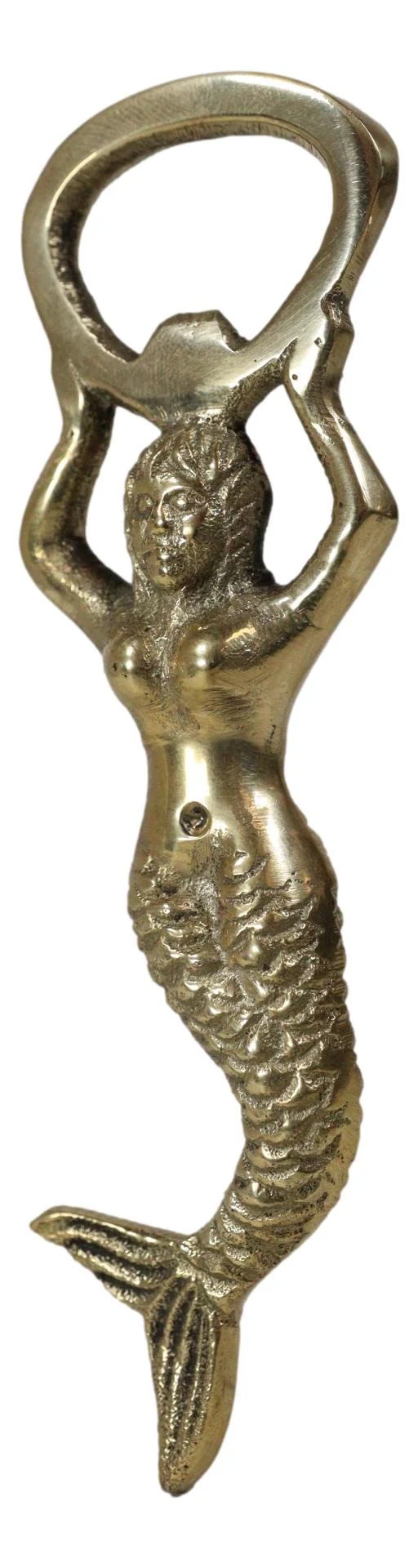 Pack Of 2 Brass Golden Nautical Marine Siren Mermaid Beer Bottle Hand Opener - Image 6