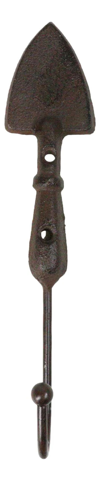 Pack of 2 Cast Iron Garden Hand Tool Fork and Trowel Wall Hooks For Coats Keys - Image 7