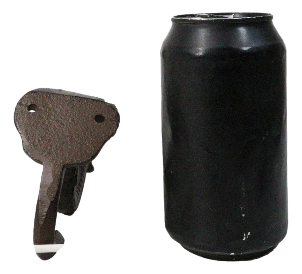 Pack Of 2 Rustic Cast Iron Safari Elephant Trunk Up Double Peg Wall Hook Hanger - Image 8