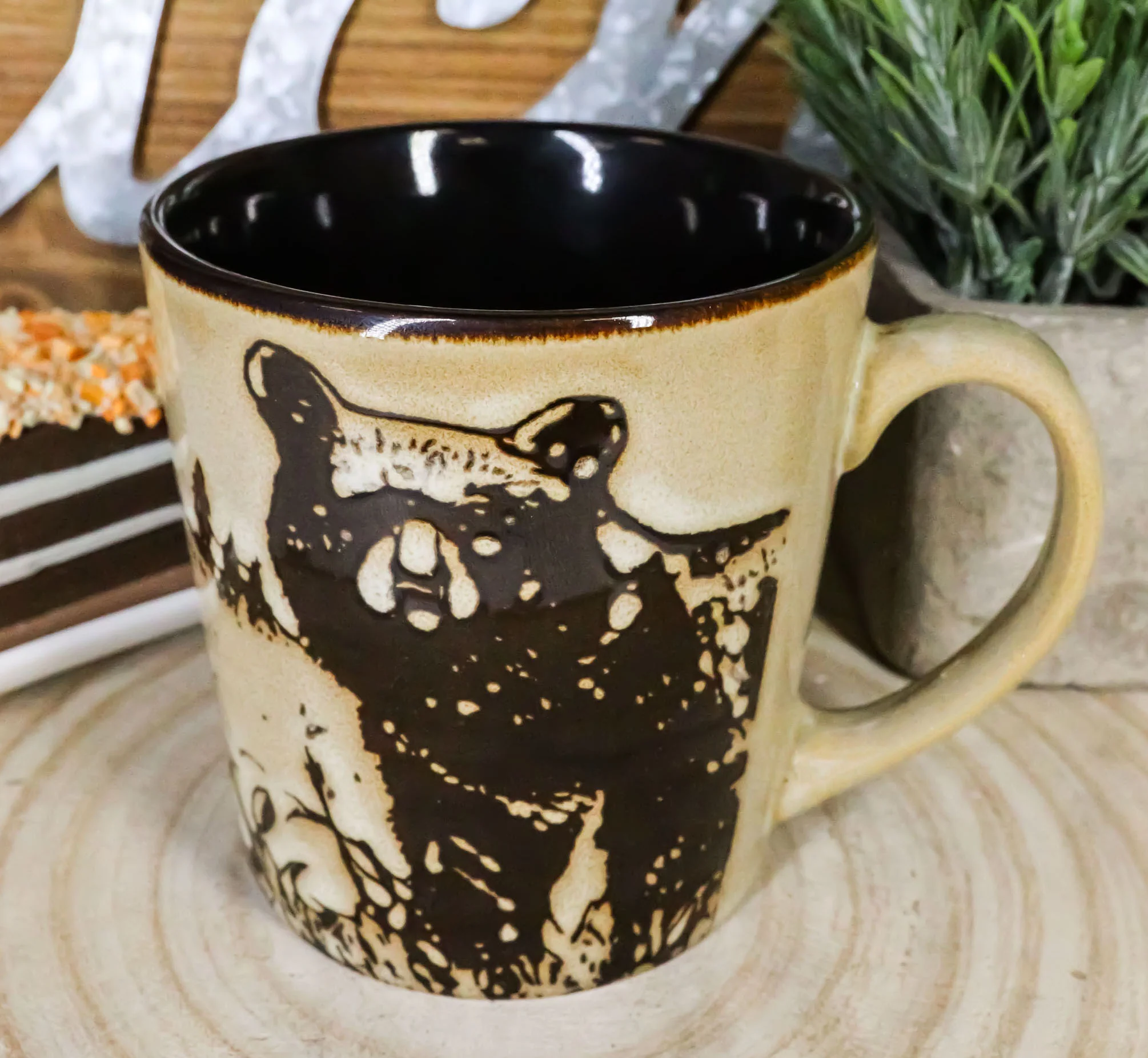 Pack Of 2 Rustic Western Cabin Lodge Forest Grizzly Bear Ceramic Mugs Coffee Cup - Image 9