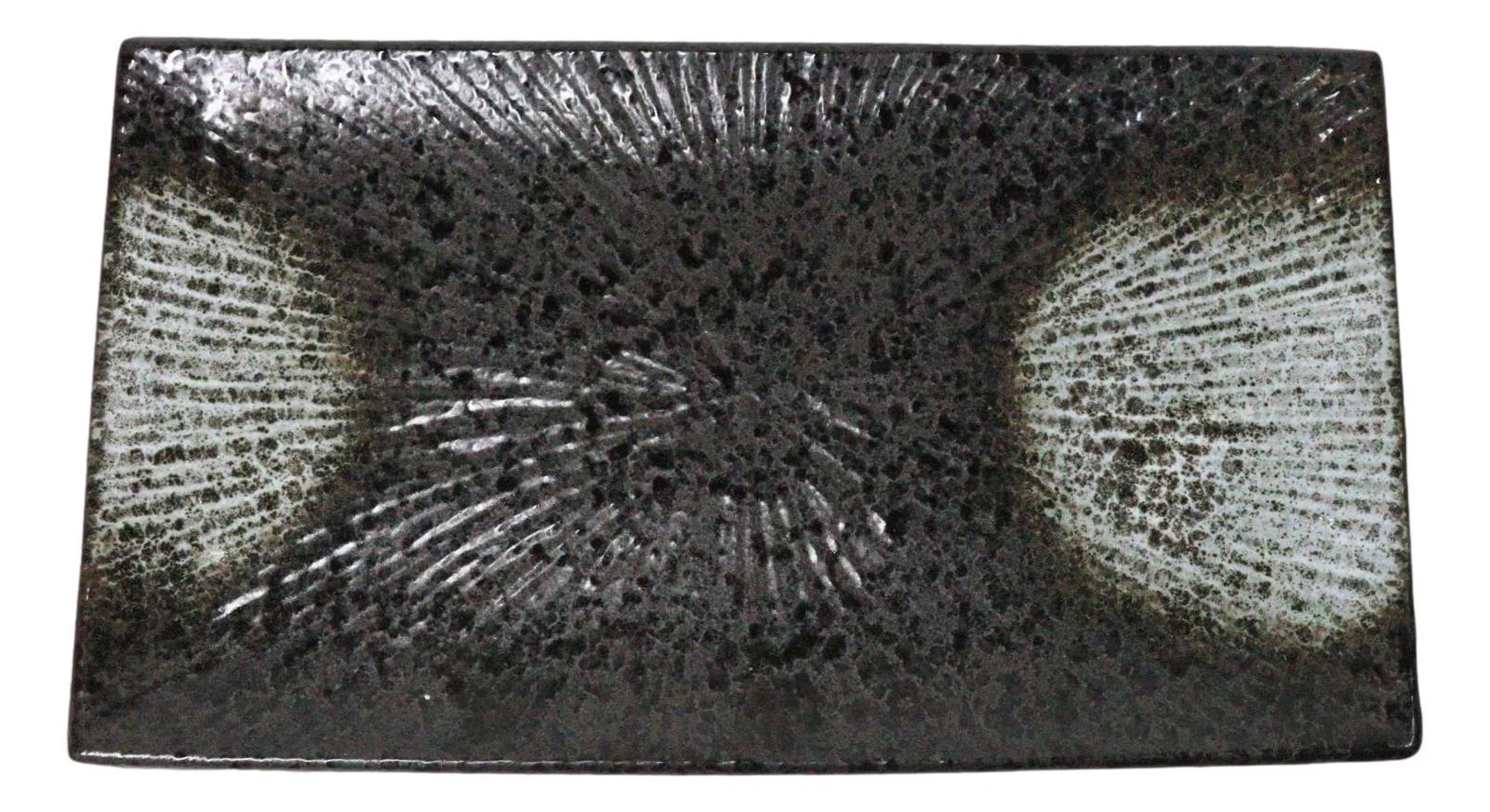 Pack Of 3 Hakumu Grey Tone Porcelain Long Rectangular Serving Platter 15"X8.5" - Image 7