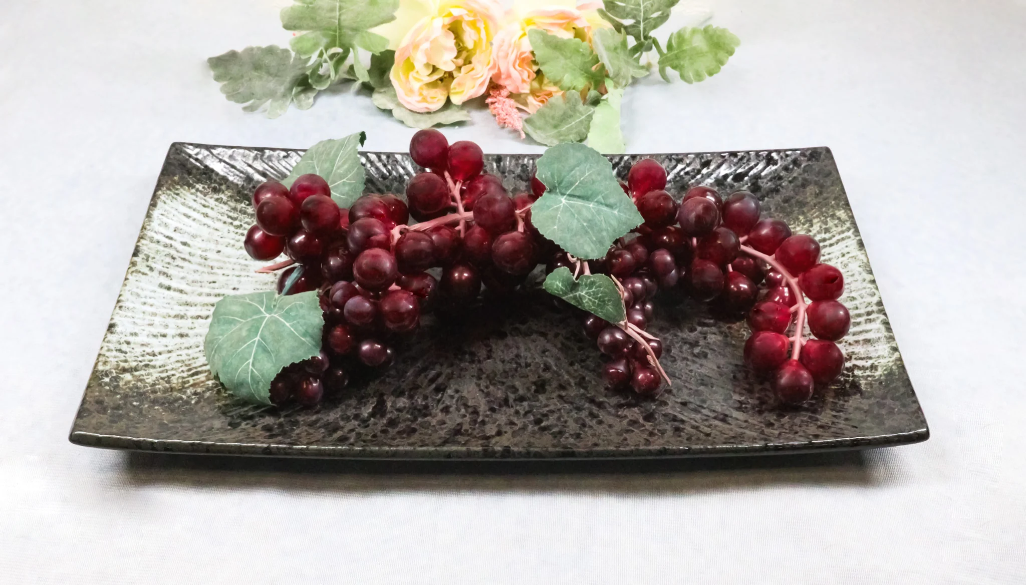 Pack Of 3 Hakumu Grey Tone Porcelain Long Rectangular Serving Platter 15"X8.5" - Image 9