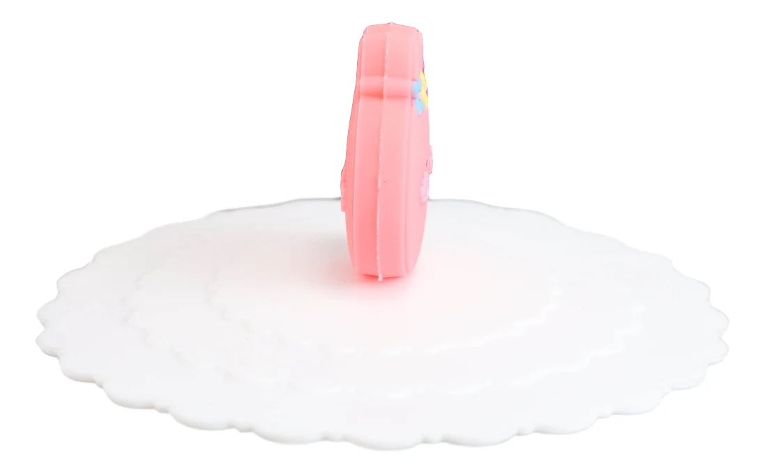 Pack Of 4 Pink Rabbit Reusable Silicone Coffee Tea Cup Lids Covers Air Tight - Image 4