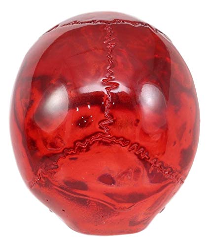Pack of 4 Red Translucent Witching Hour Gazing Skull Miniature Figurines 2.5"L - Image 5