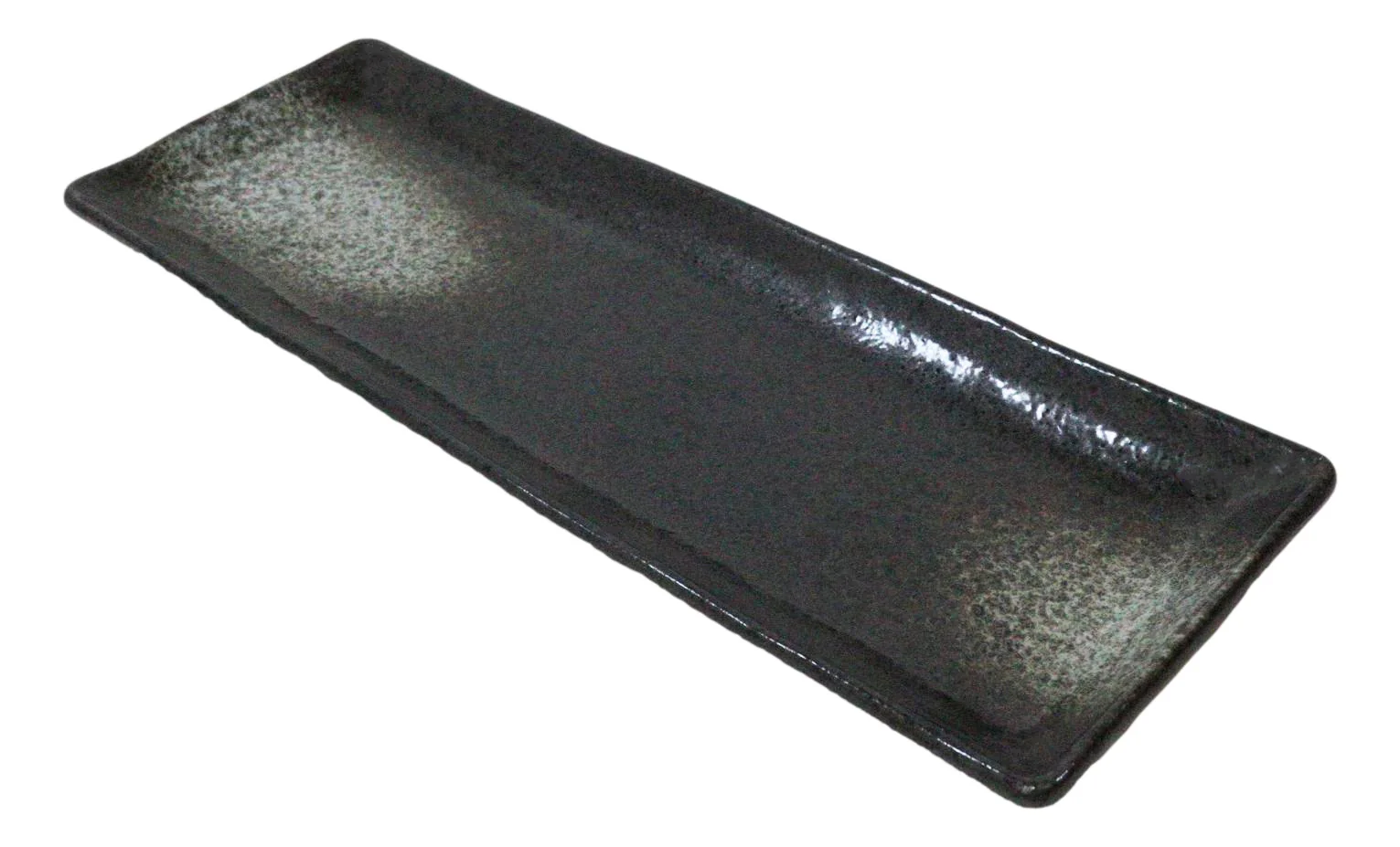 Pack Of 5 Charcoal Grey Tone Hakumu Collection Rectangular Serving Platters 14"L - Image 6
