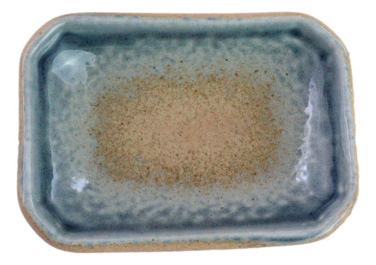 Pack Of 6 Ceramic Ao Nagashi Soy Sauce Oil Condiment Rectangular Dishes 2oz - Image 3