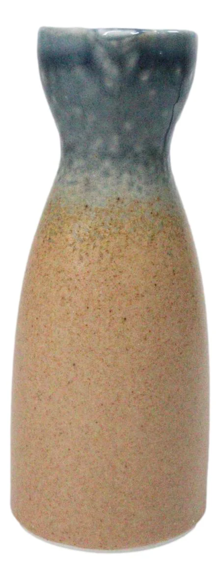 Pack Of 6 Porcelain Blue And Sand Ao Nagashi Japanese Wine Sake Tokkuri Flasks - Image 3