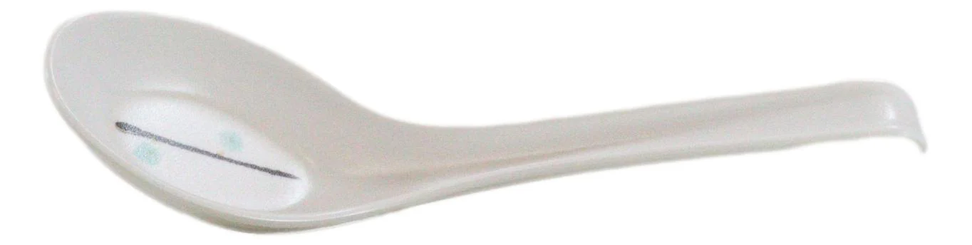Pack Of 6 Yukino Hana Frostflake Jade Melamine Asian Style Soup Spoons 6.25"L - Image 5
