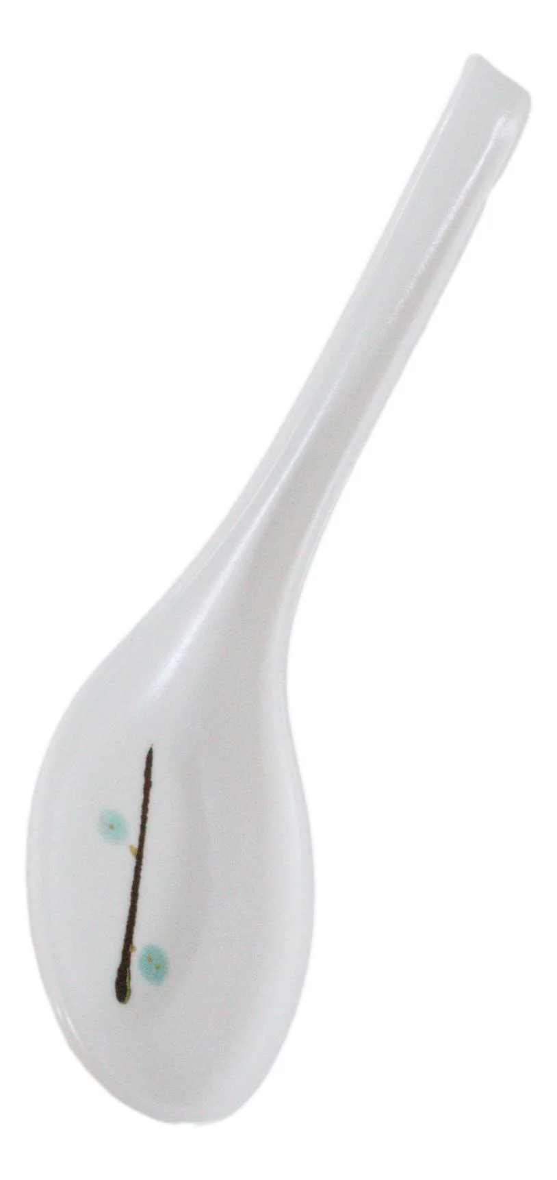 Pack Of 6 Yukino Hana Frostflake Jade Melamine Asian Style Soup Spoons 6.25"L - Image 7