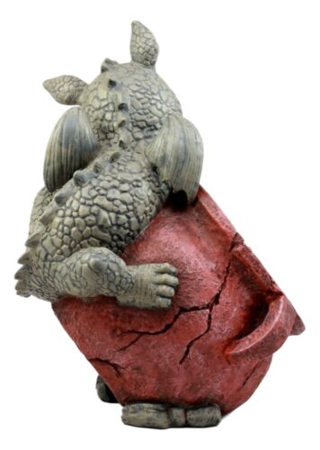 Pair Of Naughty Climbing Dragon Baby Planter Pot Home Patio Garden Statue 13"H - Image 5