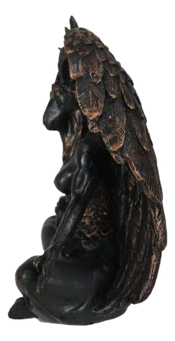 Paranormal Occult Sabbatic Goat Idol Baphomet Sitting Meditation Figurine - Image 6