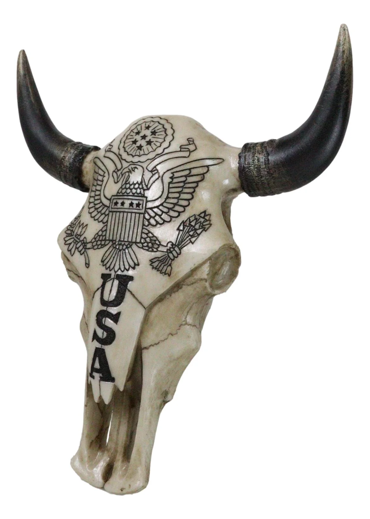 Patriotic American Eagle Great Seal of The United States Cow Skull Wall Decor - Image 2