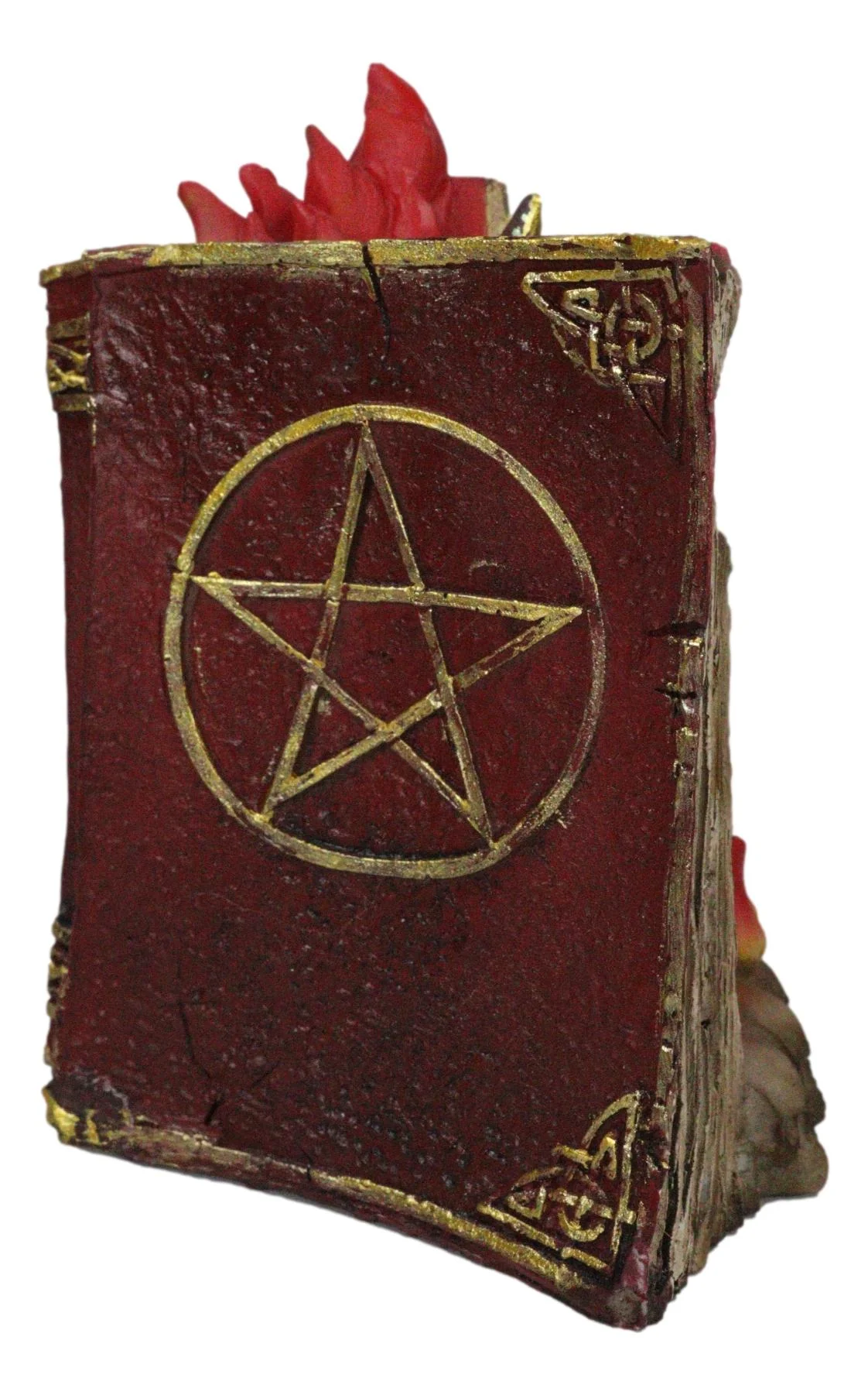 Pentagram Star Green Dragon of Bibliography On Spell Book With LED Fire Breath - Image 7