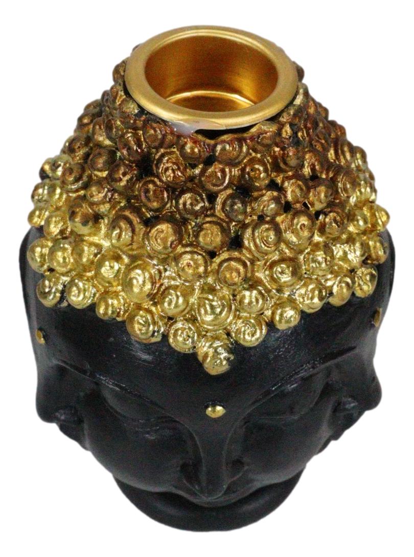 Phra Phrom Four Faced Buddha with Ushnisha Head Backflow Incense Cone Burner - Image 2