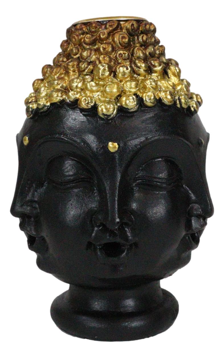 Phra Phrom Four Faced Buddha with Ushnisha Head Backflow Incense Cone Burner - Image 3