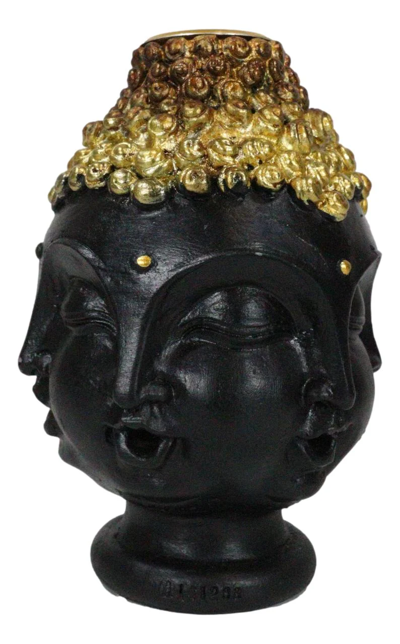 Phra Phrom Four Faced Buddha with Ushnisha Head Backflow Incense Cone Burner - Image 4