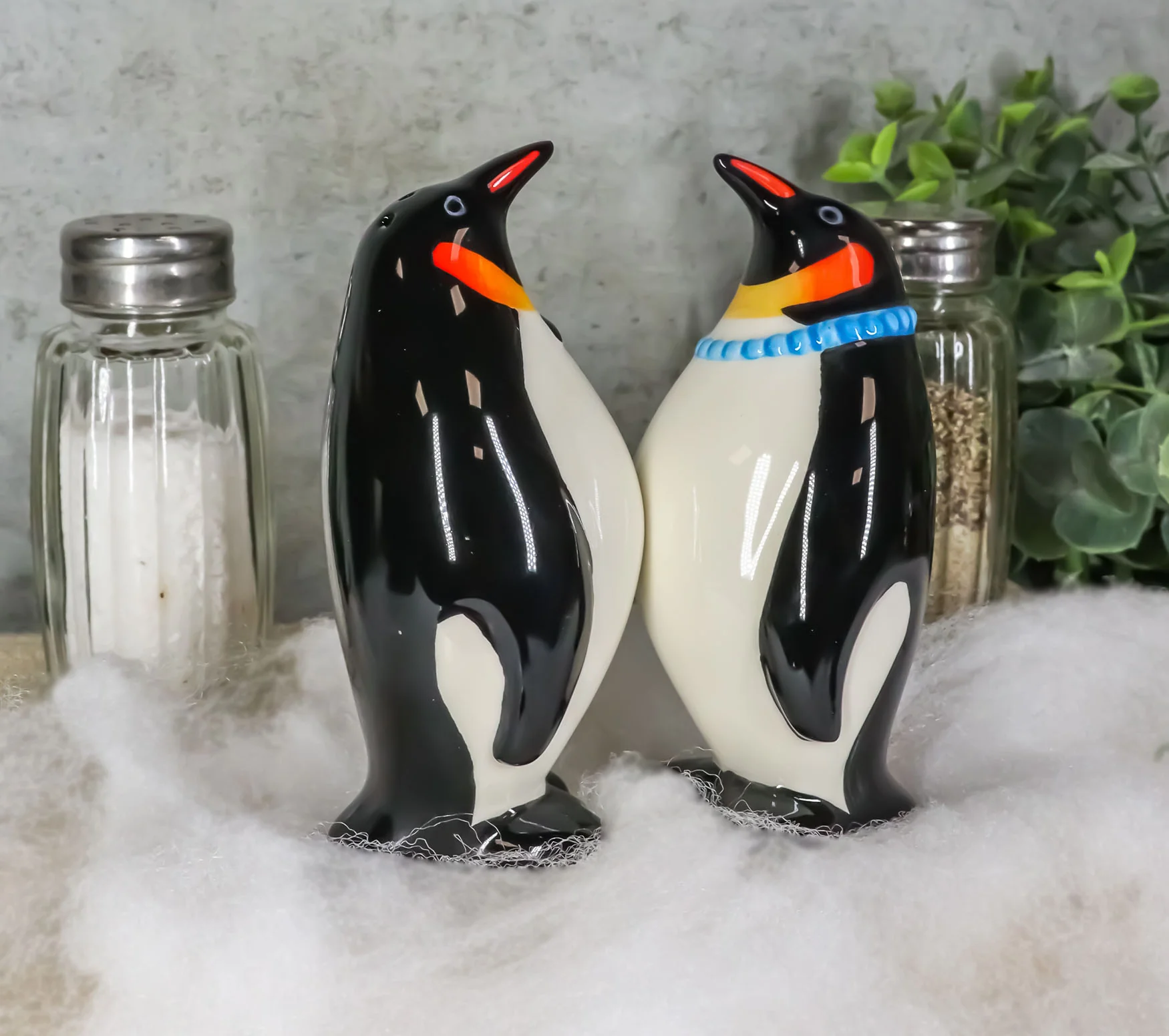 Polar Opposites Emperor Penguin Salt & Pepper Shakers Ceramic Magnetic Set - Image 8