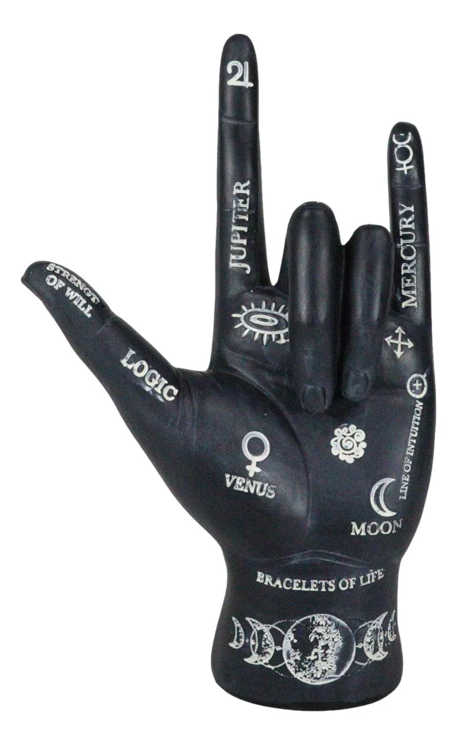 Psychic Fortune Teller Chirology Palmistry Hand Palm Astrology Symbols Figurine - Image 3