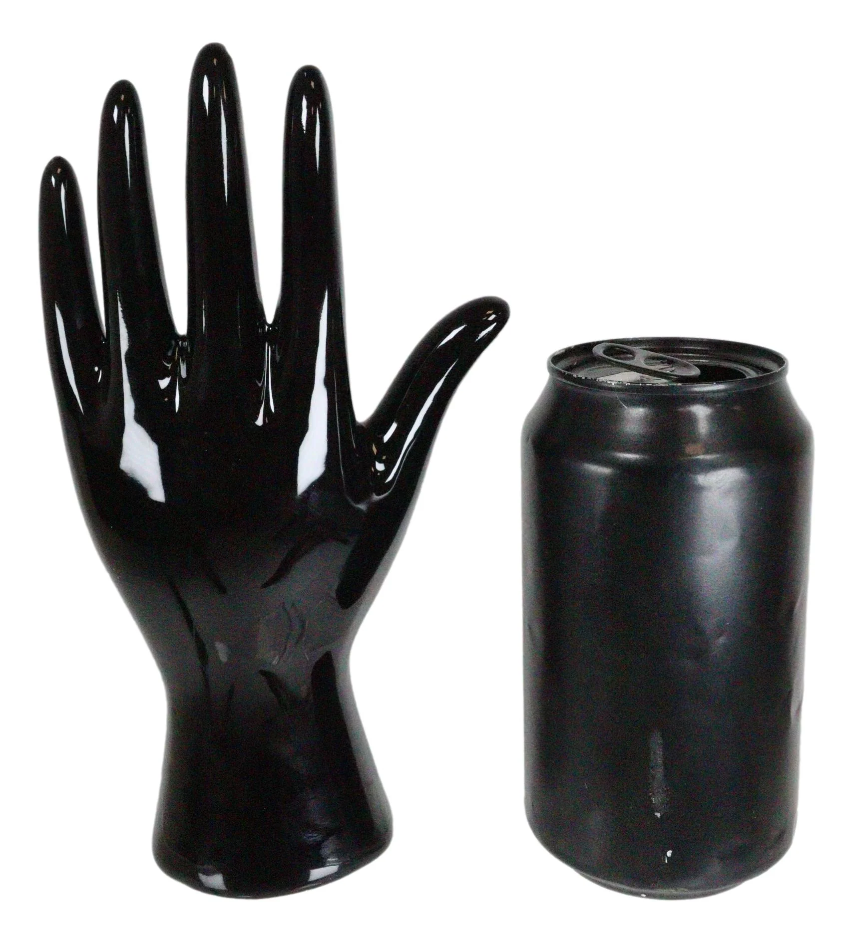 Psychic Fortune Teller Palmistry Black Hand Palm Ceramic Figurine Jewelry Holder - Image 6