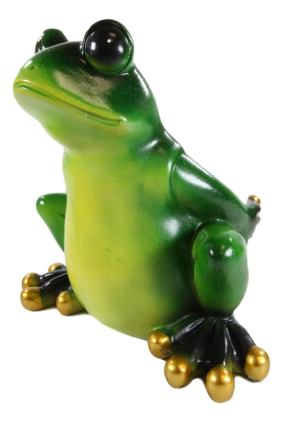 Rainforest Green Frog Grog Toad Piggybacking Wine Holder Caddy Figurine Decor - Image 3