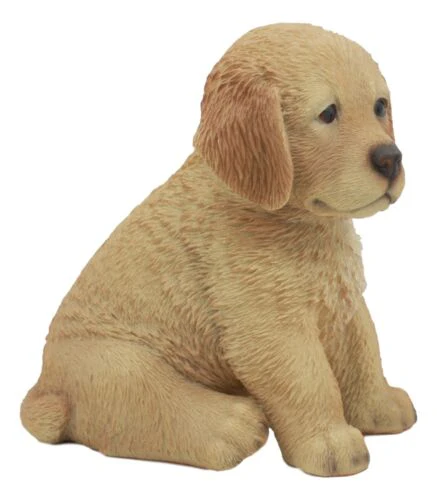 Realistic Lifelike Fawn Golden Retriever Puppy Figurine 6.5"Tall Animal Dog - Image 3