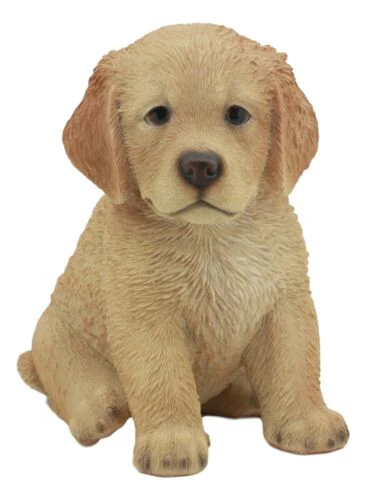 Realistic Lifelike Fawn Golden Retriever Puppy Figurine 6.5"Tall Animal Dog - Image 4