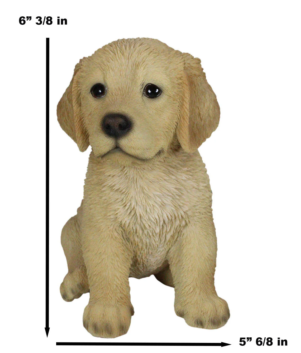 Realistic Lifelike Fawn Golden Retriever Puppy Figurine 6.5"Tall Animal Dog - Image 5