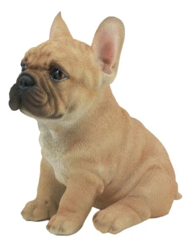 Realistic Lifelike French Bulldog Puppy Statue 6"H Cute Frenchie Dog Figurine - Image 2