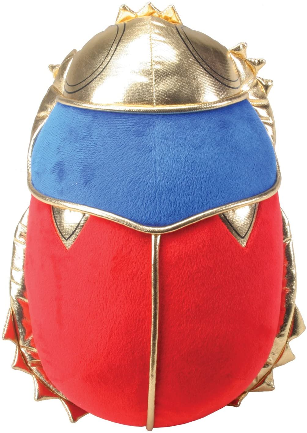 Red Blue and Gold Egyptian Dung Beetle Scarab Stuffed Plush Doll - Image 2