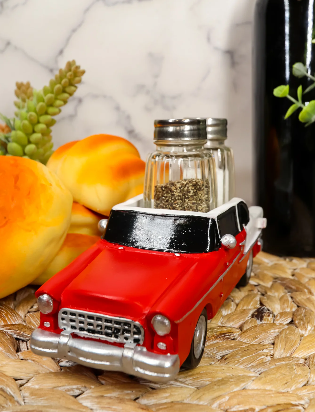 Ebros Red Prince Of Bel Air Car Figurine Holder For Salt And Pepper Shakers Set - Image 8